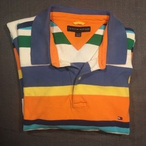 Colorful Striped Tommy Hilfiger Polo- Fibal Sale